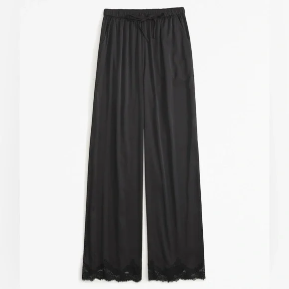 Abercrombie & Fitch Women’s Lace and Satin Sleep Pant. Size Medium. - Picture 4 of 7